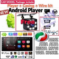 free camera 8 led * PERODUA ANDROID ALZA Viva Myvi Axia Bezza Kembara car TV PLAYER Bluetooth GPS ka