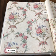 LUXURY CLASSIC GLITTER FLOWER WALLPAPER OR3