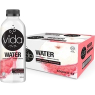 Vida Salty Lychee Flavoured Drinking Water, Zero Sugar, Zero Calories 24 x 500ml