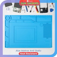 SUN SHOOPS - ESD Anti-Static Soldering Mat Heat Resistant Magnetic Mat - S-150