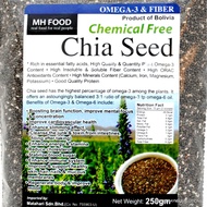 MH FOOD Chia Seed Organic 250gm Rich Omega 3 & Fiber (Bolivia)