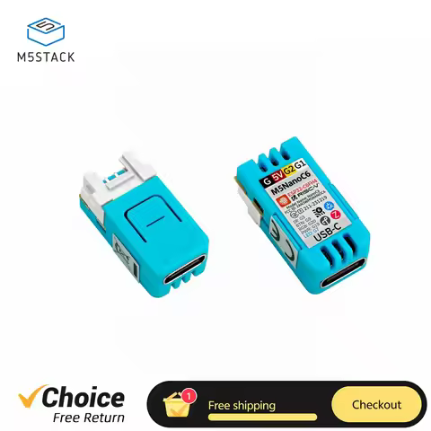 M5Stack M5NanoC6 IoT Development Board Kit Support 2.4Ghz Wi-Fi 6 and Zigbee for Intelligent Housing