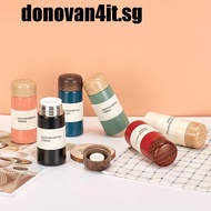 DONOVAN4IT Vacuum Flask Keep Warm Portable Creative Pocket Cup 150ML/250ML Coffee Tea Mug Wood Grain