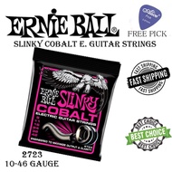ERNIE BALL SUPER SLINKY 2723 COBALT ELECTRIC GUITAR STRINGS - 9-42 GAUGE