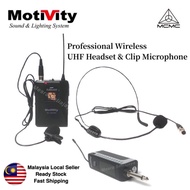 Motivity MCMC RC-U8090C Wireless Headset & Clip Microphone (Mikrofon Tanpa Kepala untuk Imam Masjid)