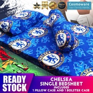 Chelsea Single Bedsheet with 1 pillow case and 1 Bolster case / Cadar Fitted Single Chelsea