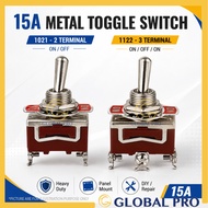 15A Metal Toggle Switch ON/OFF 2/3 Terminal Suis Toggle Panel Mount DIY Repair Switch PZ-1021 PZ-112