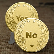 Gold Coin  Toy Coin ,Decision Coin YES/NO ,Lucky Coin Commemorative Medal Play Coin Metal Crafts Col