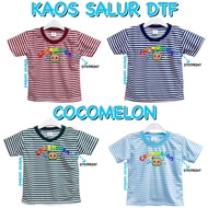 KATUN 3S YEYA - DTF STRIPE TOP T-SHIRT CHILDREN'S COTTON T-SHIRT C0C0MELON/C0C0 melon
