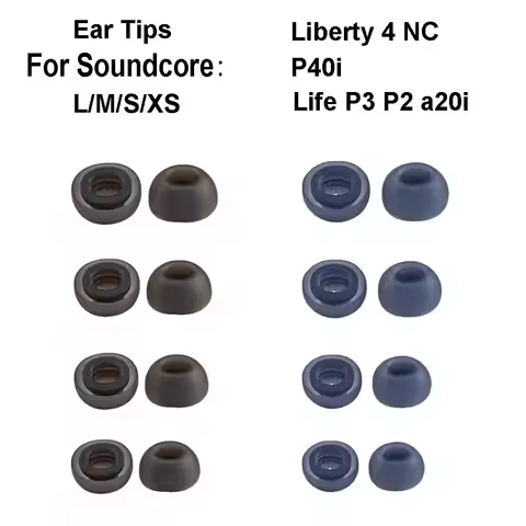 Silicone Ear Tips for Anker Soundcore Liberty 4 NC Life P2 P3 A20i P40i Earbuds Eartips Earplugs hea