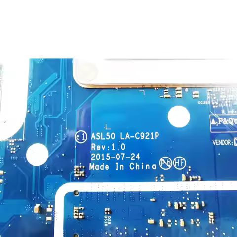 For HP TPN-C125 15-AC Laptop Motherboard ASL50 LA-C921P Mainboard with I3-6100U I5-6200U I7-6500U UM