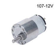 Động cơ giảm tốc độ vi mô điện mô-men xoắn cao 6V/12V/24V 7RPM đến 960RPM JGB37-520 trục đầu ra lệch