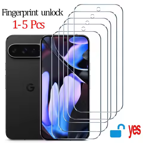 Fingerprint unlock Glass for Pixel 9 Pro 10 8A 9A 7 7A 8 Pro Screen Protector Pixel 9 Pro XL Tempere