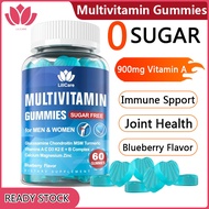 LILICARE Sugar Free Methylated Multivitamin Gummies Supplements for Men & Women 50 Plus, Multi Vitam