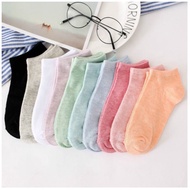 IMEXA - READY STOCK 5 IN 1 CANDY COLOR SOCKS