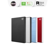 2023 Seagate 2TB One Touch External HDD Portable Hard Drive USB 3.0 Slim with Free Rescue Data Recovery