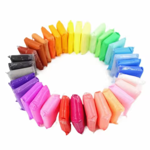 12/24/36pcs New Ultra-Light Plasticine Modeling Clay Odorless Air Dry Play Dough Sensory Play DIY Po