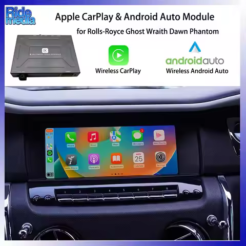 RideMedia 2026 Apple CarPlay Android Auto BT Music Siri GPS Interface for Rolls-Royce Phantom VII Gh