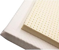 Organic Latex Mattress Topper 3" Inch, Cal King Size - Firm [GOTS Certified] Organic Cotton Cover Protector - Durable and Luxurious
