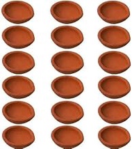 Clay Diya Clay Mitti Diya with Cow Ghee for Pooja Hindu Pooja Article with Cotton Batti (Pcs 12)