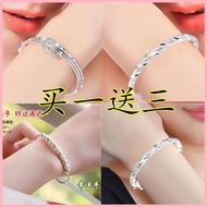 Three only today 999 silver bracelet female sterling silver bracelet mother and girlfriend wild birt