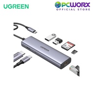 Ugreen CM512/90568 7in1 USB-C to 2*USB3.0+HDMI+RJ45+SD&TF +PD Gray