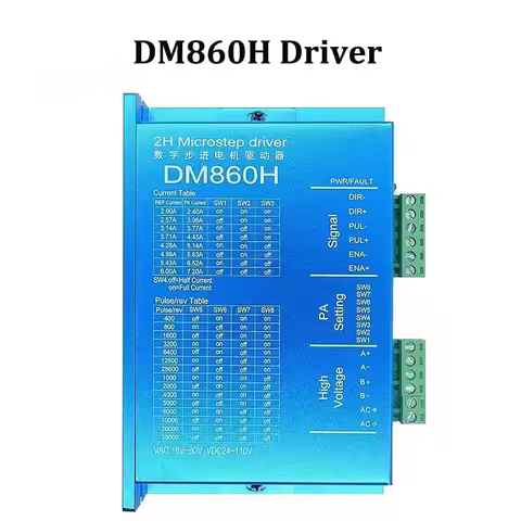 DM860H DM860 Stepper Motor Driver Controller Module 7.2A 24-110V DC/ 18-80V AC for 2 Phase 57 86, Pr