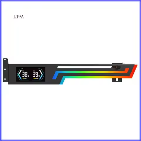 L19-Z-X6 Graphics Card Bracket Computer PC Cooling Bracket 5V 3PIN AURA SYNC Height Adjustable