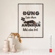 [Office Gift] Motivational painting SAN-TR54: Don't choose comfort when you're young