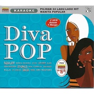Diva Pop 2VCD Karaoke Cover Version Pilihan 24 Lagu Hit Wanita Popular O.A. Faziah Latiff Erra Fazir