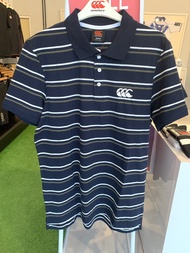 Polo Shirt Canterbury Yarn Dye Stripe Polo Navy Authentic Casual Wear Mens Polo เสื้อโปโล เสื้อคอปก