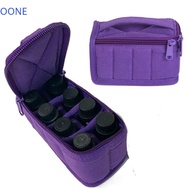 OONE Essential Oils Carry Case, 8-Grid Shockproof Cotton Manicure Polish Storage Bag, Lightweight Mo
