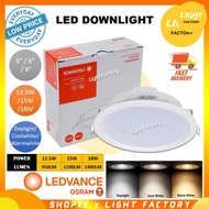 OSRAM LED DOWNLIGHT LEDVANCE LED DOWNLIGHT 5" 12.5W / 6" 15W / 8" 18W