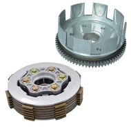 Motorcycle 6 Column Enhanced Clutch 6pcs Friction Disc Center Outer Clutch Assy for CG150 CG175 CG20
