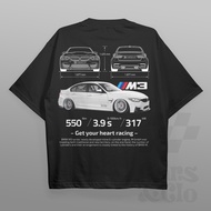 COD，Cars and Clo - Regular Fit Black - BMW F80 M3 Blueprint T-Shirt - F80 M3 White, S