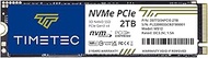 Timetec 2TB with DRAM Cache SSD NVMe PCIe Gen3x4 8Gb/s M.2 2280 3D NAND TLC 1800TBW High Performance