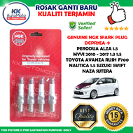 4 Biji DCPR7EA-9 Genuine NGK Spark Plug Perodua Myvi 2011 - 2017 All Alza 1.5 Toyota Avanza Rush F70