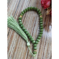 Czech matte crystal prayer beads tasbih containing 33 beads. Beautiful crystal prayer beads.