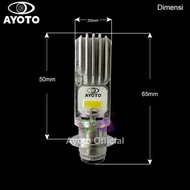 Lampu Depan Motor LED COB H6 12 Watt Putih Super Terang Mio Beat Supra