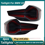 Car Styling Tail Lights for BMW X3 LED Taillights 2018-2022 IX3 G01 G08 Rear LED Lamp Signal Tail La