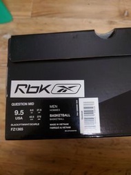 Reebok Question mid x harden us size 9.5