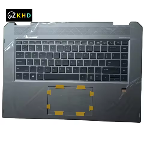 L34210-001 US English Backlit Keyboard With Shell Palmrest Upper Case for HP ZBook Studio 15 G5 XW1 