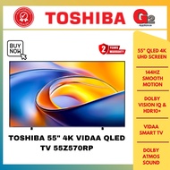 TOSHIBA 55" 4K VIDAA QLED TV 55Z570RP {144HZ/DOLBY VISION ATMOS/GAMING TV}