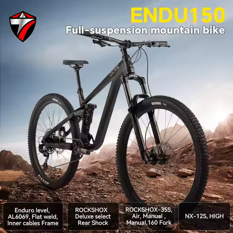 TWITTER ENDU150 Full shock-absorbing mountain bike NX-12S Enduro All-Terrain Bicycle Four-piston bra