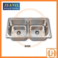 Isano Double Bowl Sink - B200