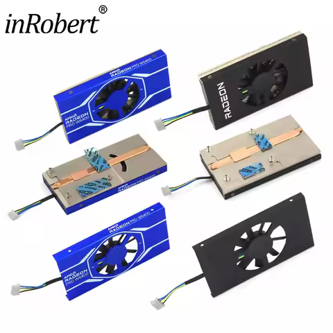 Video Card Fan with Case Replacement For Powercolor RX 6400 / For AMD RADEON PRO W6400