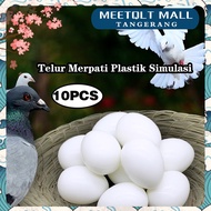 10pcs Plastic Pigeon Eggs Simulation/ Fake Pigeon Eggs/ Fake Pigeon Eggs/ Pigeon Toys Eggs Fake Pige