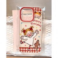 Cute Sauce Girl Suitable for Apple 16PROMAX Phone Case iPhone15 Transparent 1413 Soft Case 12/8