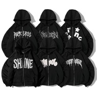 "VOLUME 2" ZIPPER HOODIE BOXY DISTRO MEN'S ZIPPER HOODIE BOXY/