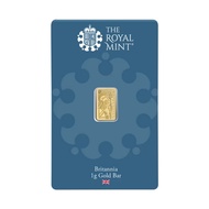 1 gram The Royal Mint Britannia .9999 Gold Bar (Certi-Card)